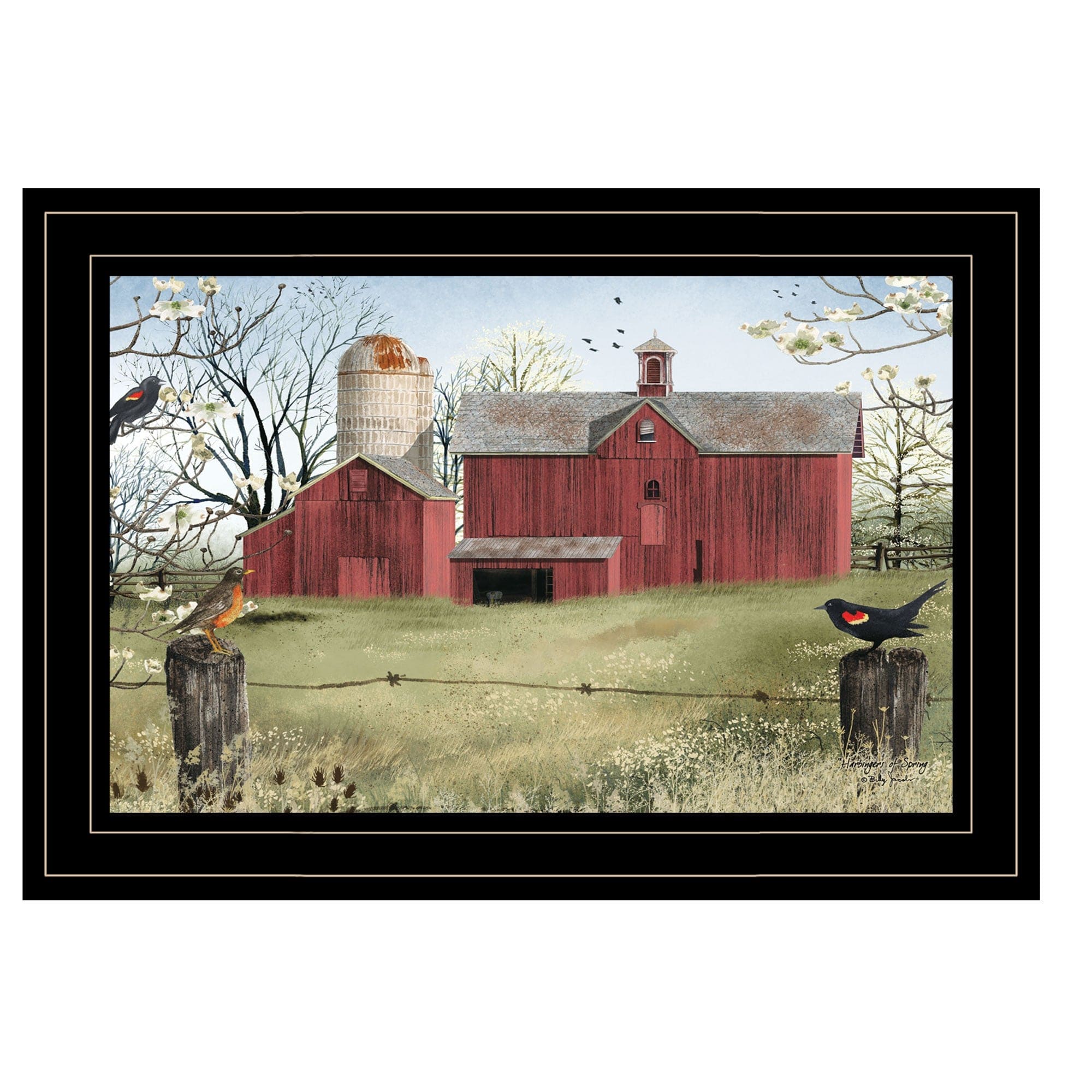Harbingers of Spring 2 Black Framed Print Wall Art - Homeroots