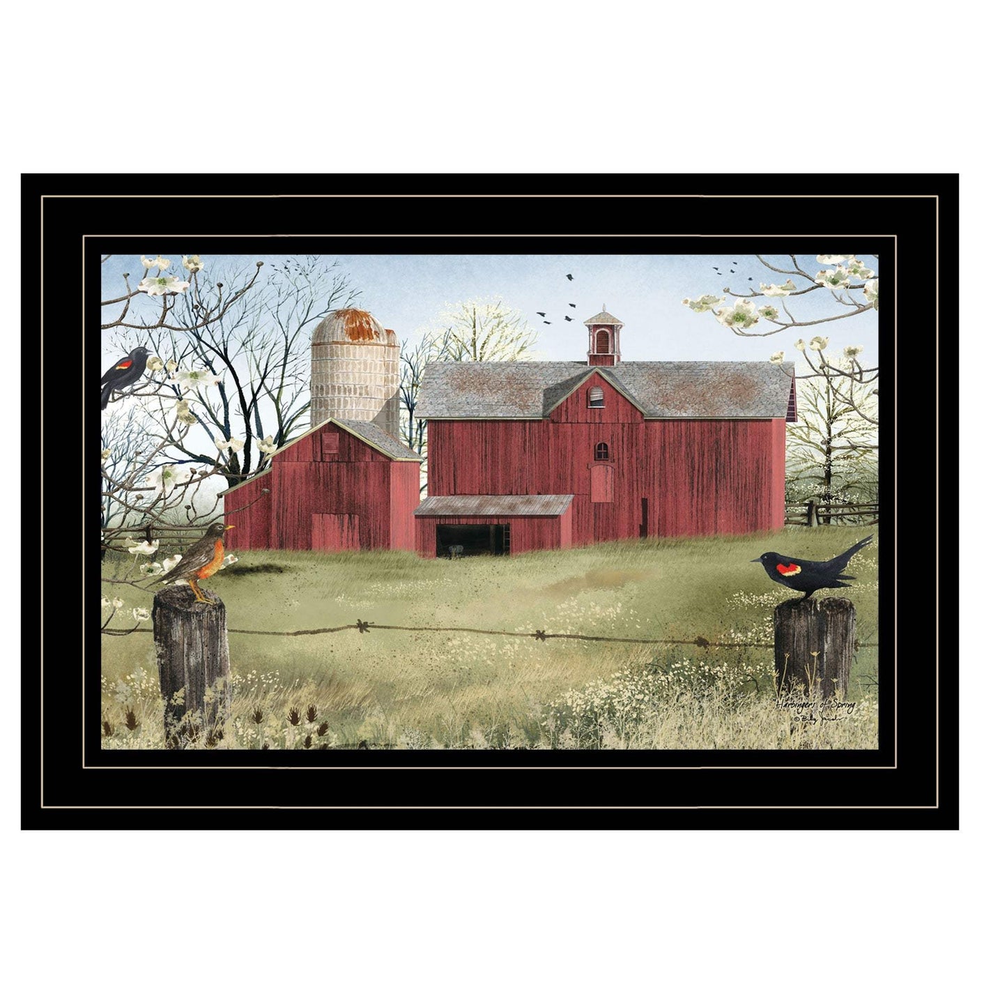 Harbingers of Spring 2 Black Framed Print Wall Art - Homeroots - Flyclothing LLC