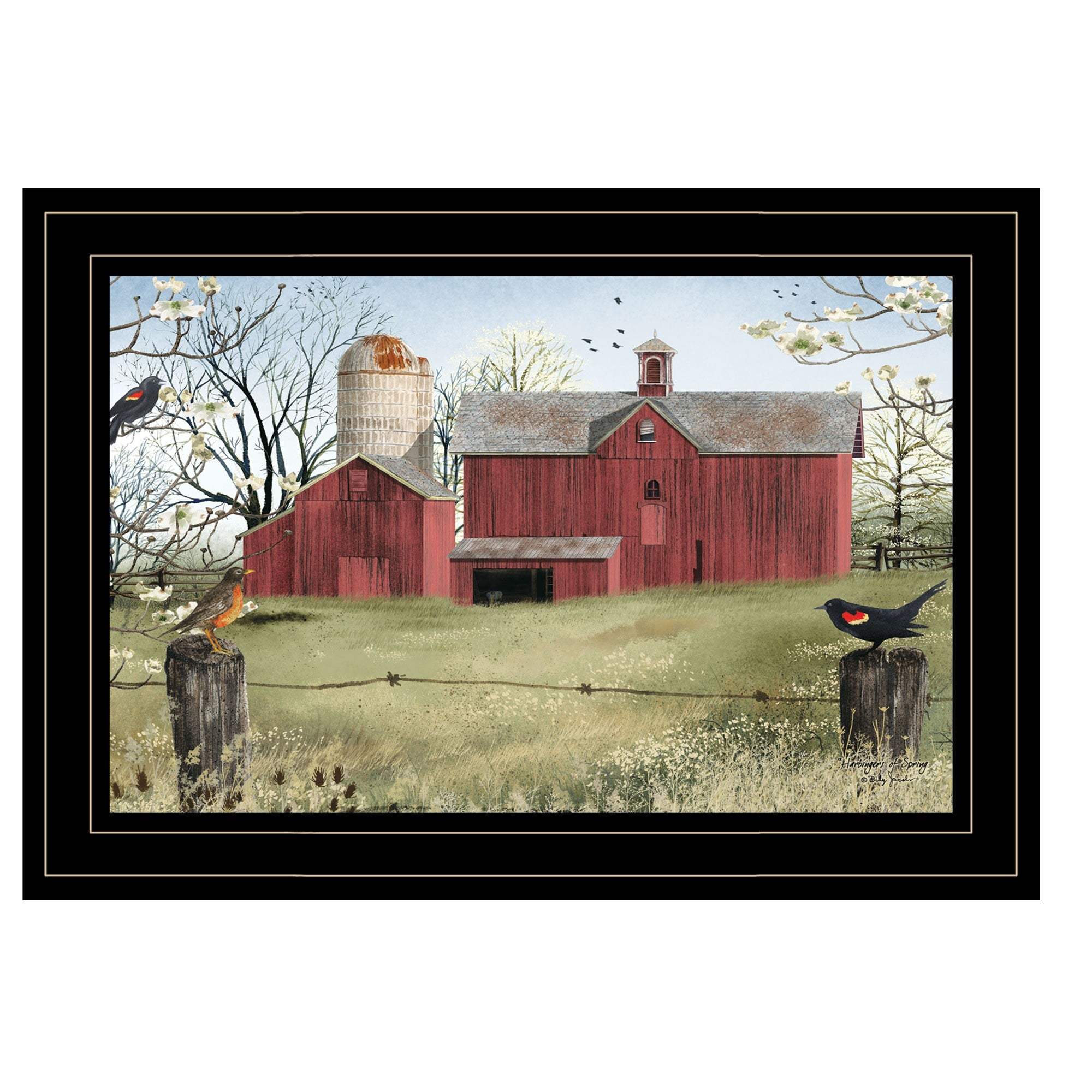 Harbingers of Spring 2 Black Framed Print Wall Art - Homeroots - Flyclothing LLC