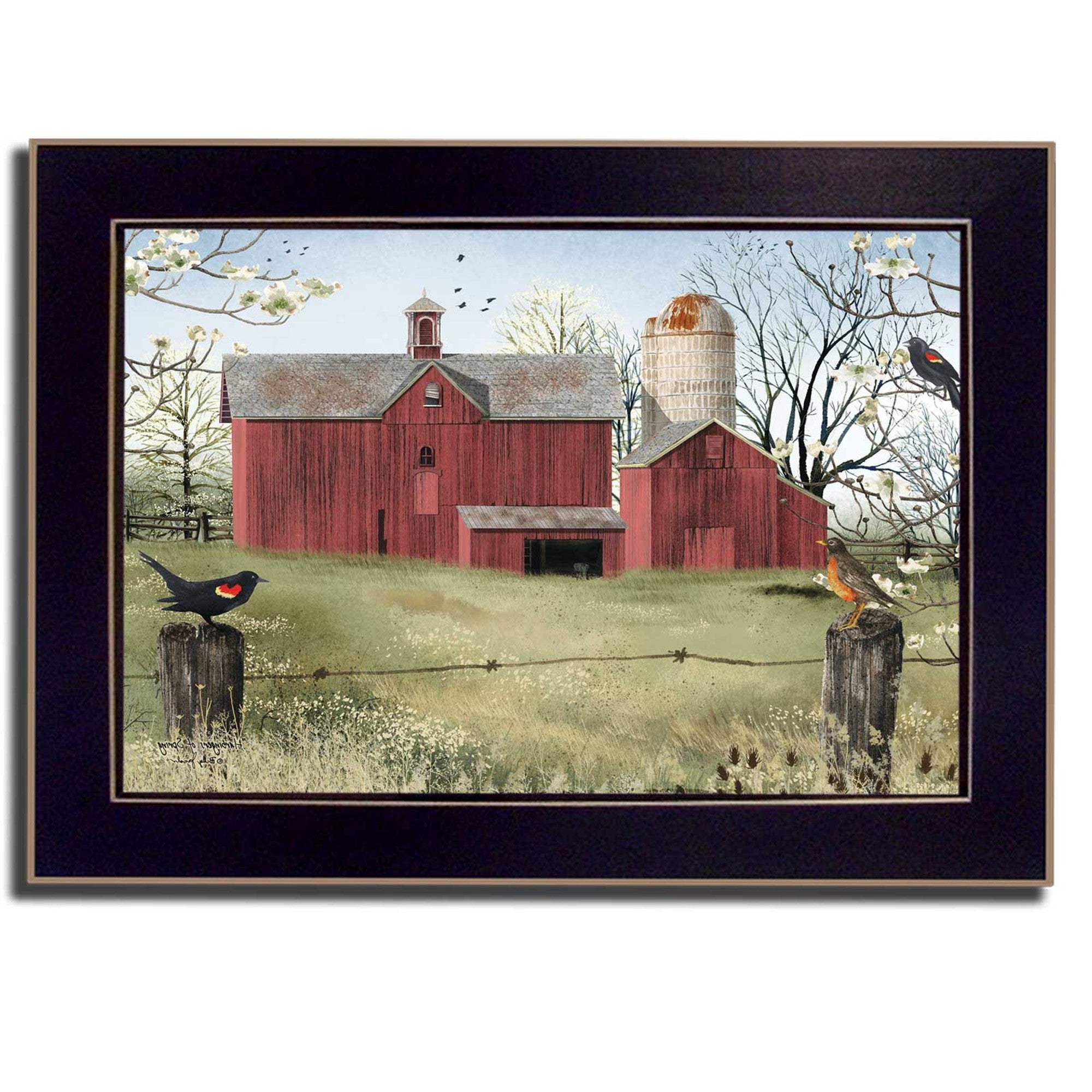 Harbingers of Spring 3 Black Framed Print Wall Art - Homeroots - Flyclothing LLC