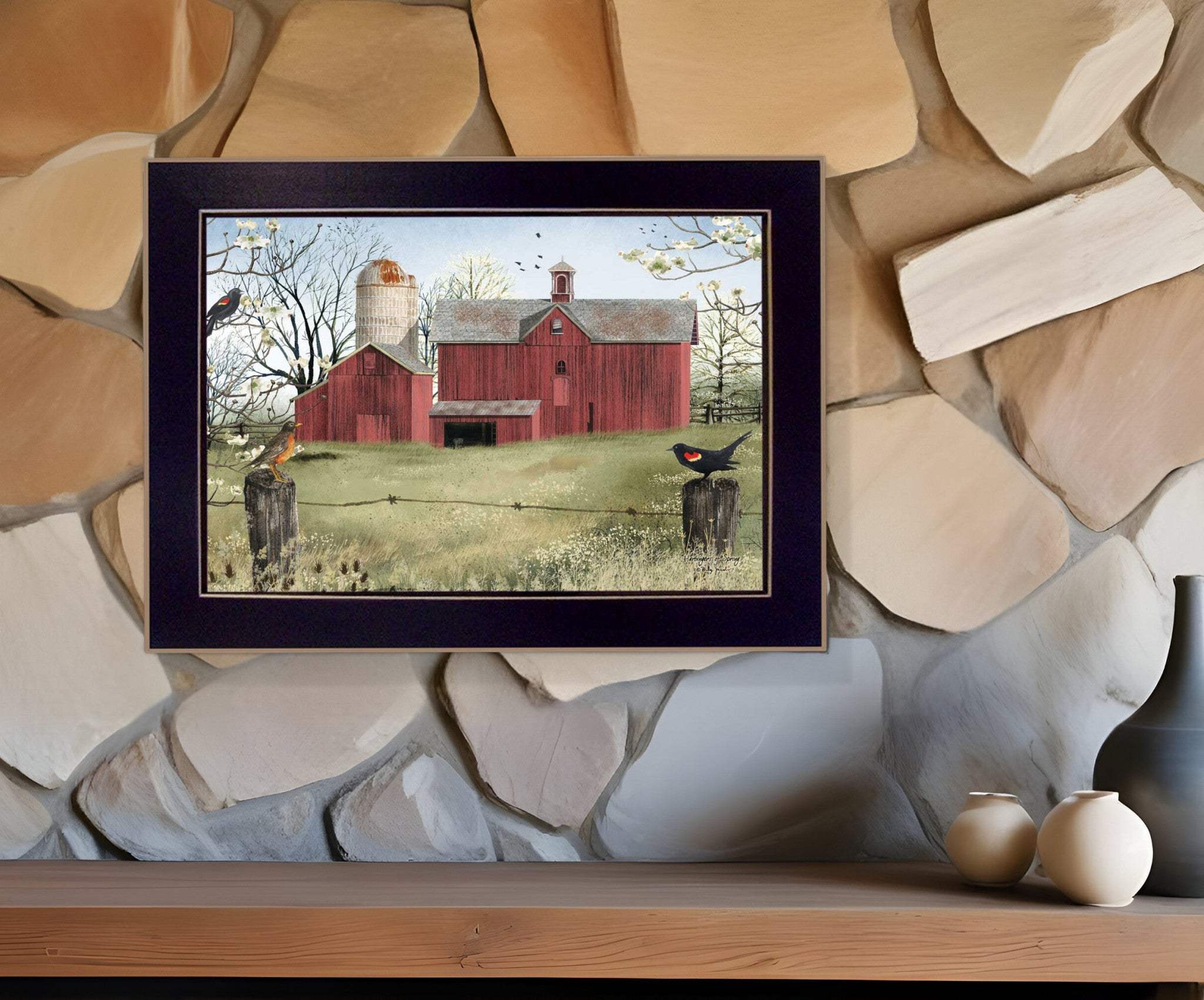 Harbingers of Spring 3 Black Framed Print Wall Art - Homeroots - Flyclothing LLC