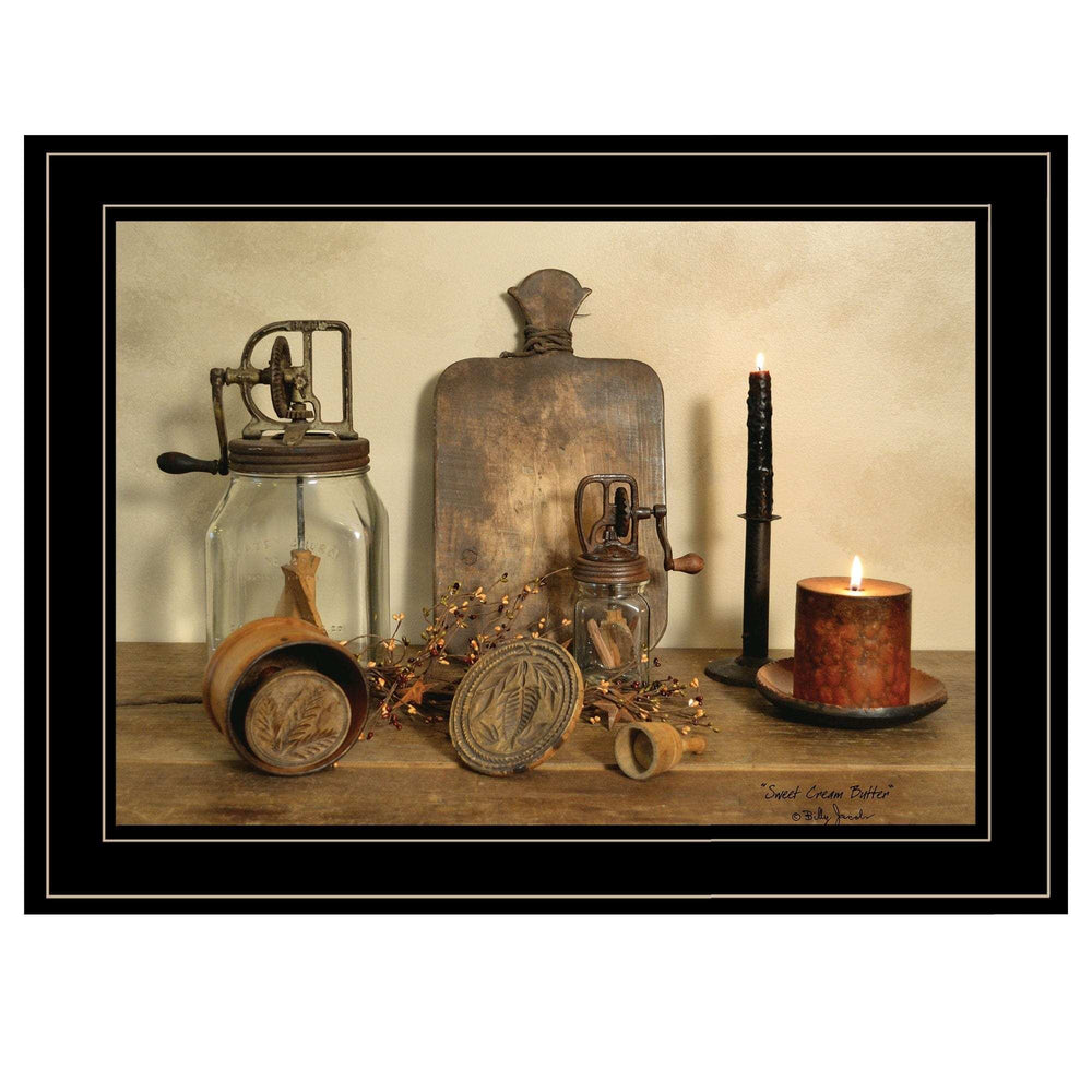 Sweet Cream Butter 2 Black Framed Print Wall Art - Homeroots - Flyclothing LLC
