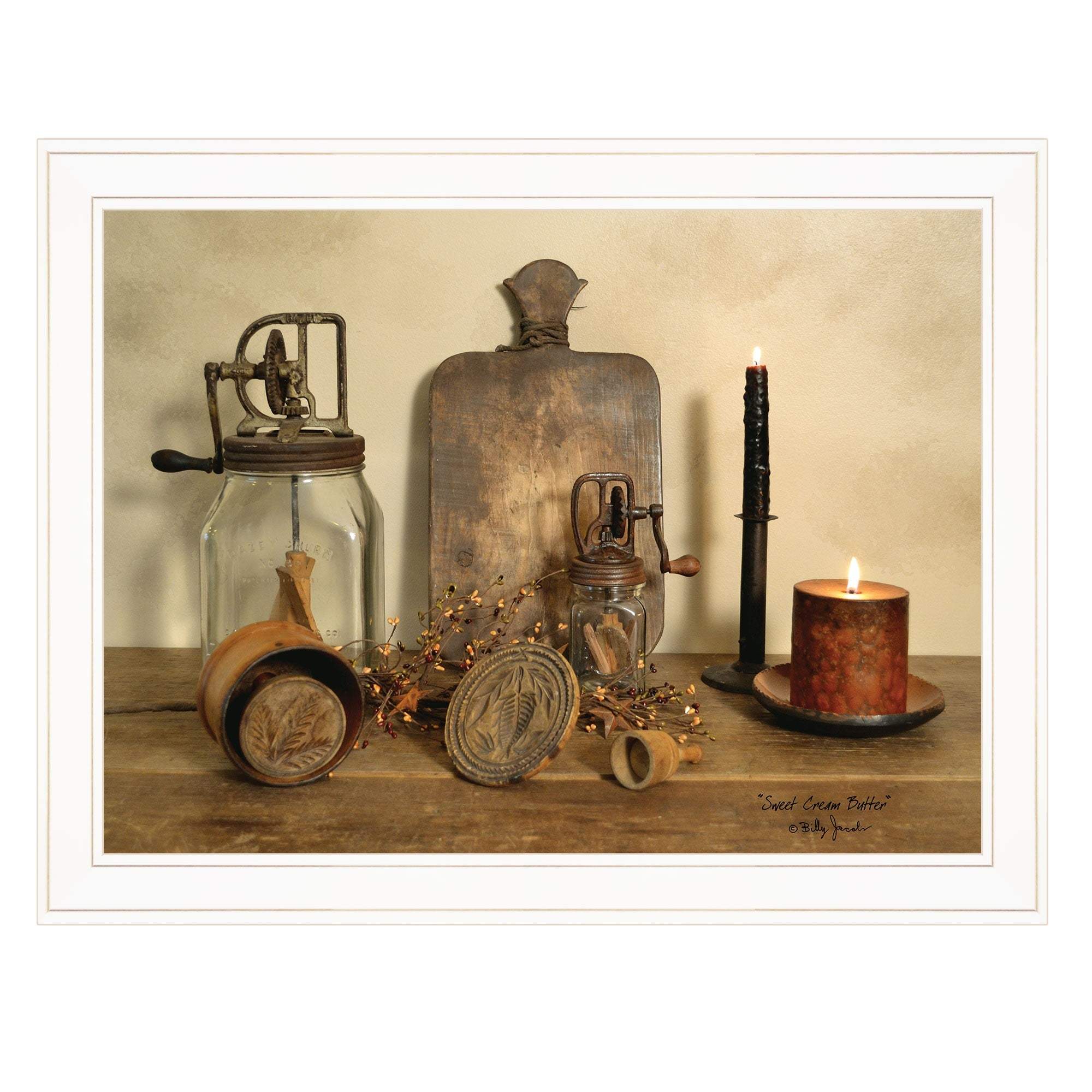 Sweet Cream Butter 3 White Framed Print Wall Art - Homeroots - Flyclothing LLC