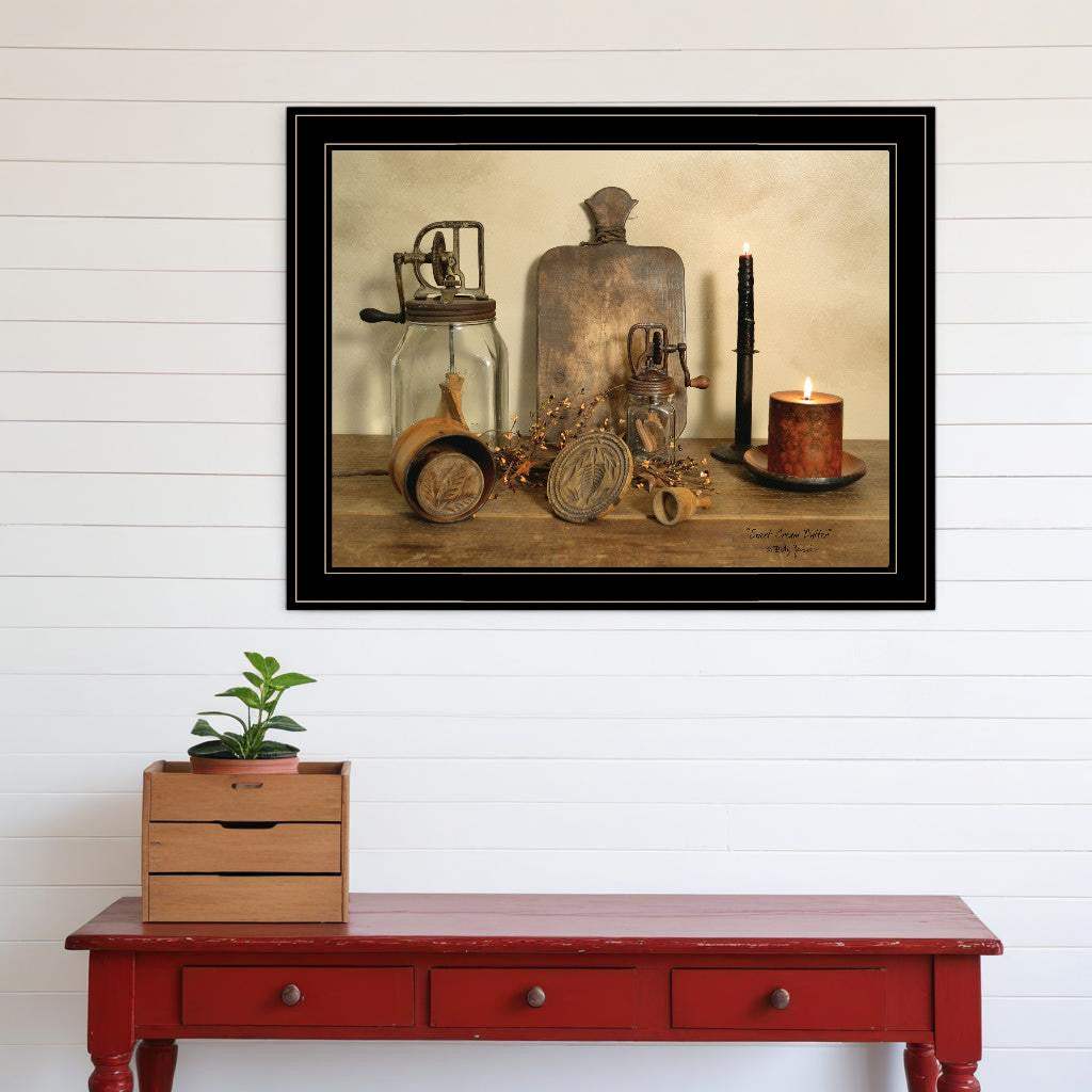 Sweet Cream Butter 4 Black Framed Print Wall Art - Homeroots - Flyclothing LLC