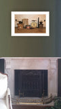 The Daily Grind 5 White Framed Print Wall Art - Homeroots