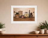 The Daily Grind 5 White Framed Print Wall Art - Homeroots - Flyclothing LLC