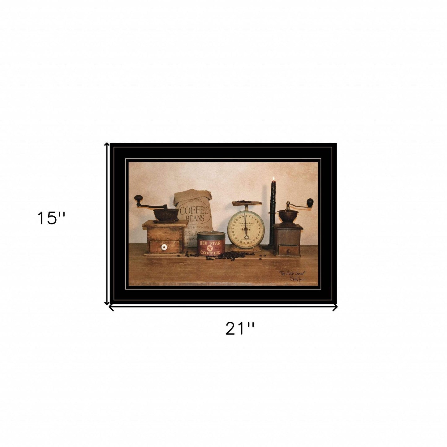 The Daily Grind 6 Black Framed Print Wall Art - Homeroots - Flyclothing LLC