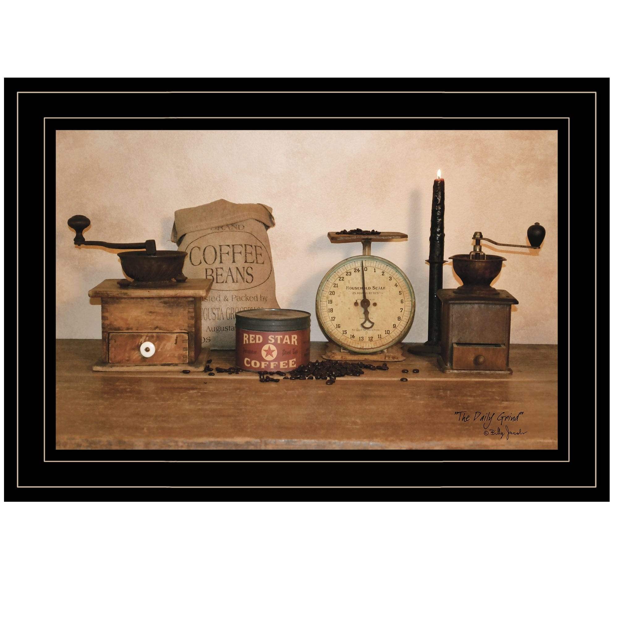 The Daily Grind 2 Black Framed Print Wall Art - Homeroots - Flyclothing LLC