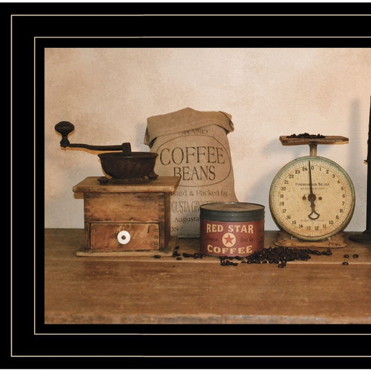 The Daily Grind 2 Black Framed Print Wall Art - Homeroots