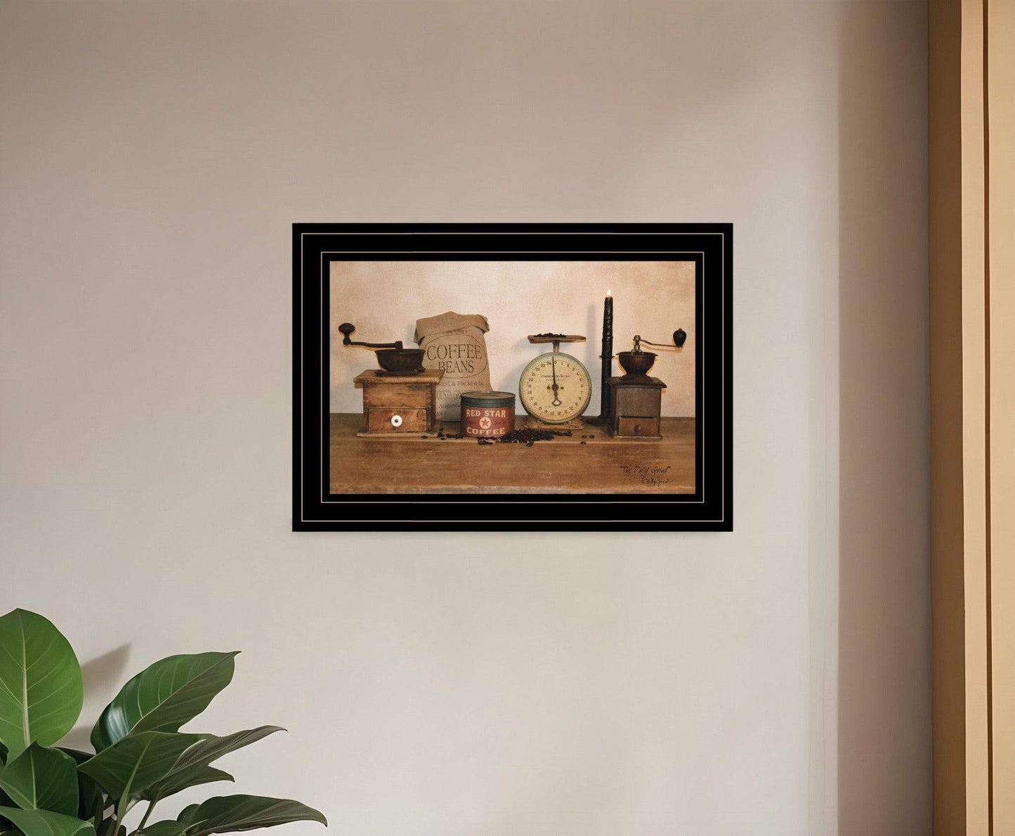 The Daily Grind 2 Black Framed Print Wall Art - Homeroots - Flyclothing LLC