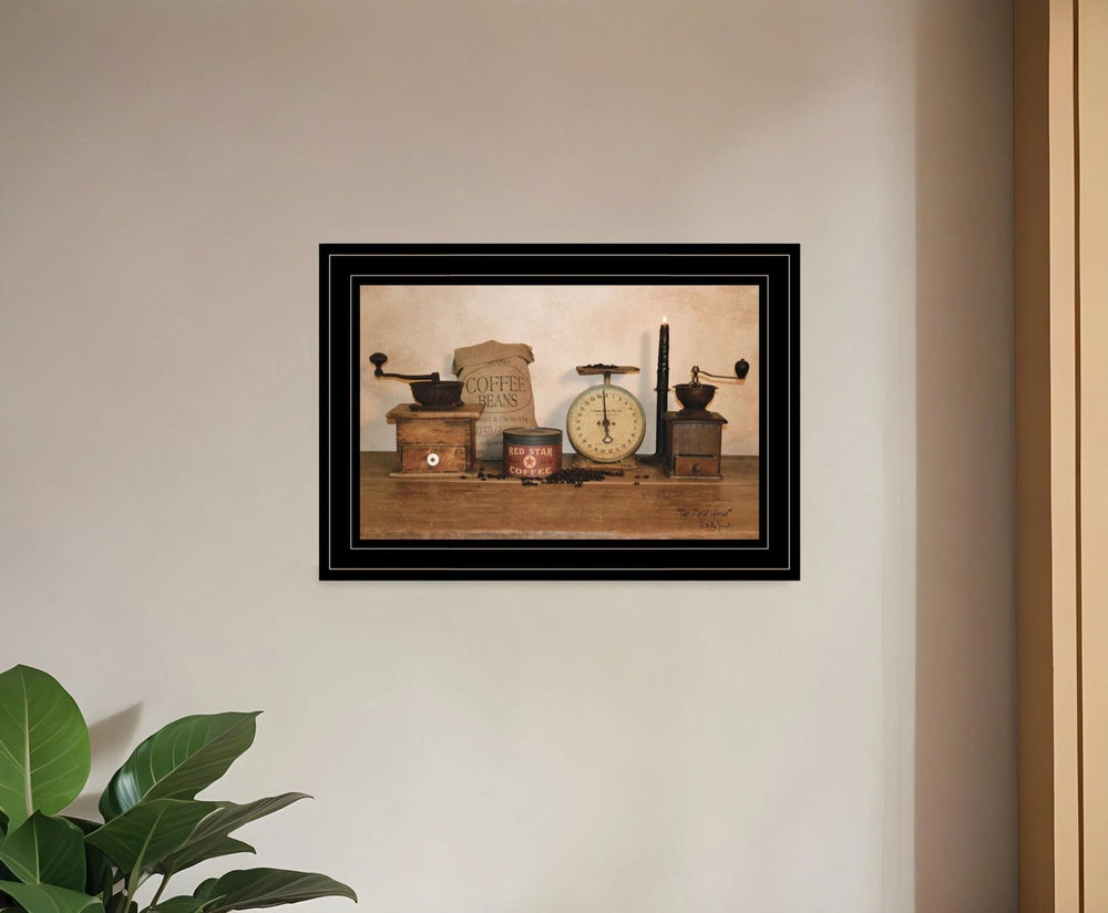 The Daily Grind 2 Black Framed Print Wall Art - Homeroots
