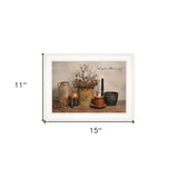 Simple Blessings 1 White Picture Frame Print Wall Art - Homeroots - Flyclothing LLC