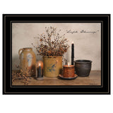 Simple Blessings 2 Black Framed Print Wall Art - Homeroots - Flyclothing LLC