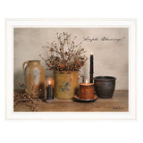 Simple Blessings 5 White Framed Print Wall Art - Homeroots