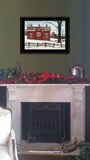 Lovers Knot Quilt Block Barn 2 Black Framed Print Wall Art - Homeroots