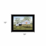 Tulip Quilt Block Barn 2 Black Framed Print Wall Art - Homeroots - Flyclothing LLC