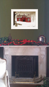 New Fallen Snow 1 White Framed Print Wall Art - Homeroots - Flyclothing LLC