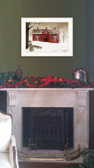 New Fallen Snow 1 White Framed Print Wall Art - Homeroots