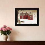 New Fallen Snow 2 Black Framed Print Wall Art - Homeroots