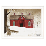 New Fallen Snow 3 White Framed Print Wall Art - Homeroots