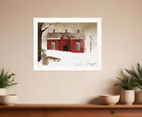 New Fallen Snow 3 White Framed Print Wall Art - Homeroots