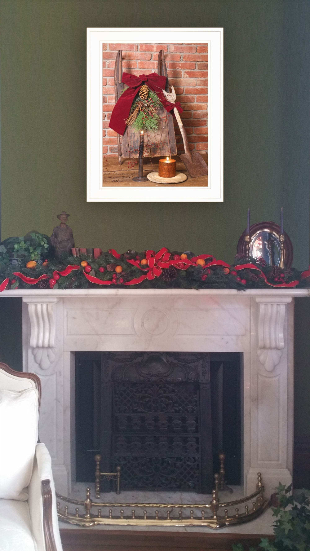 Let Christmas Live 1 White Framed Print Wall Art - Homeroots - Flyclothing LLC