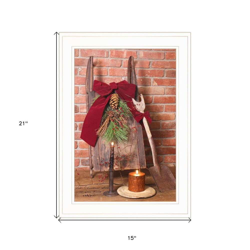 Let Christmas Live 1 White Framed Print Wall Art - Homeroots - Flyclothing LLC