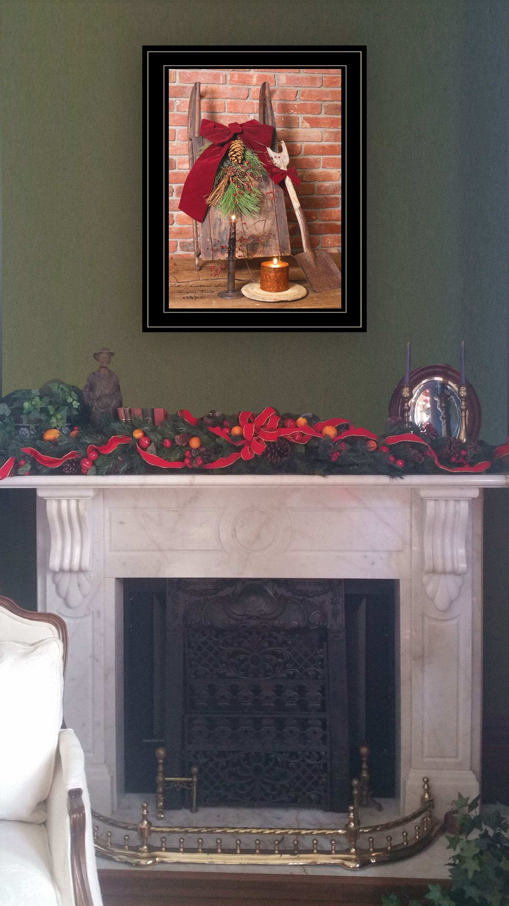 Let Christmas Live 2 Black Framed Print Wall Art - Homeroots - Flyclothing LLC