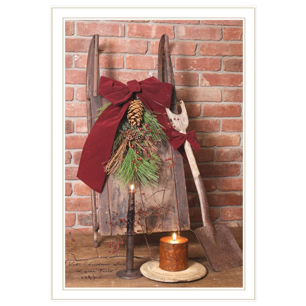 Let Christmas Live 3 White Framed Print Wall Art - Homeroots - Flyclothing LLC