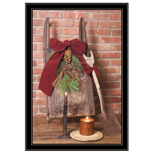 Let Christmas Live 4 Black Framed Print Wall Art - Homeroots
