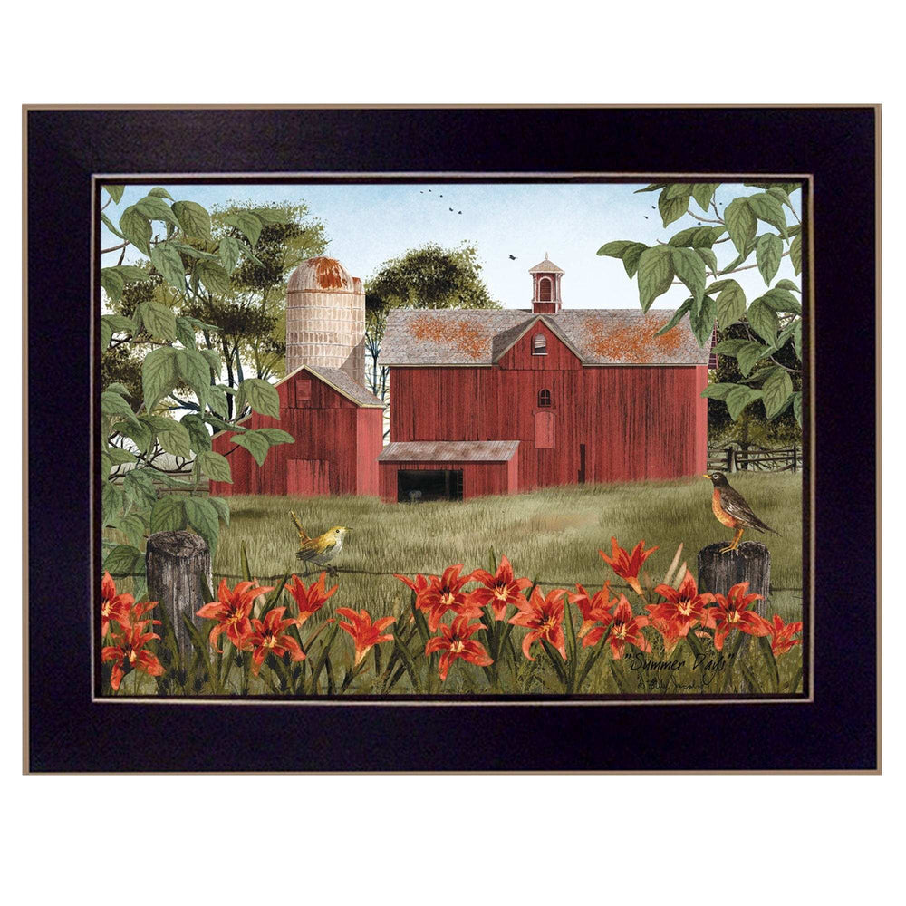 Summer Days 2 Black Framed Print Wall Art - Homeroots - Flyclothing LLC