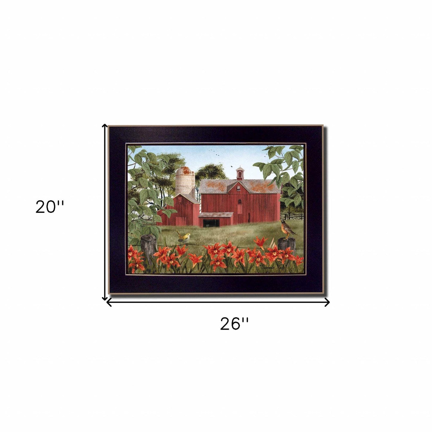 Summer Days 5 Black Framed Print Wall Art - Homeroots - Flyclothing LLC