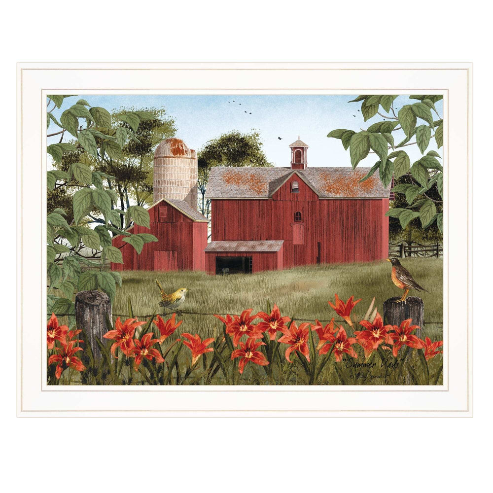 Summer Days 6 White Framed Print Wall Art - Homeroots - Flyclothing LLC