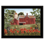Summer Days 7 Black Framed Print Wall Art - Homeroots
