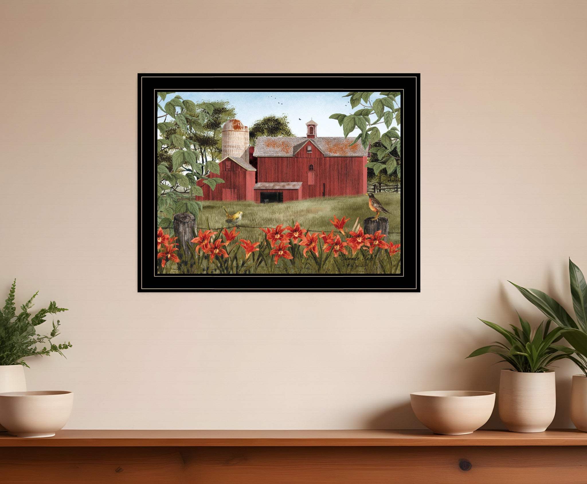 Summer Days 7 Black Framed Print Wall Art - Homeroots - Flyclothing LLC