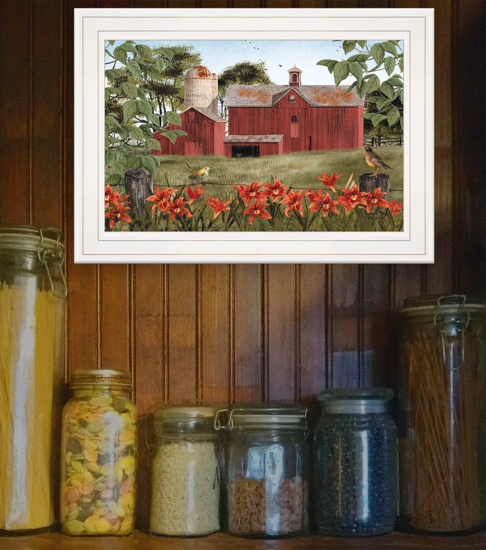 Summer Days 1 White Framed Print Wall Art - Homeroots - Flyclothing LLC