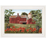 Summer Days 1 White Framed Print Wall Art - Homeroots