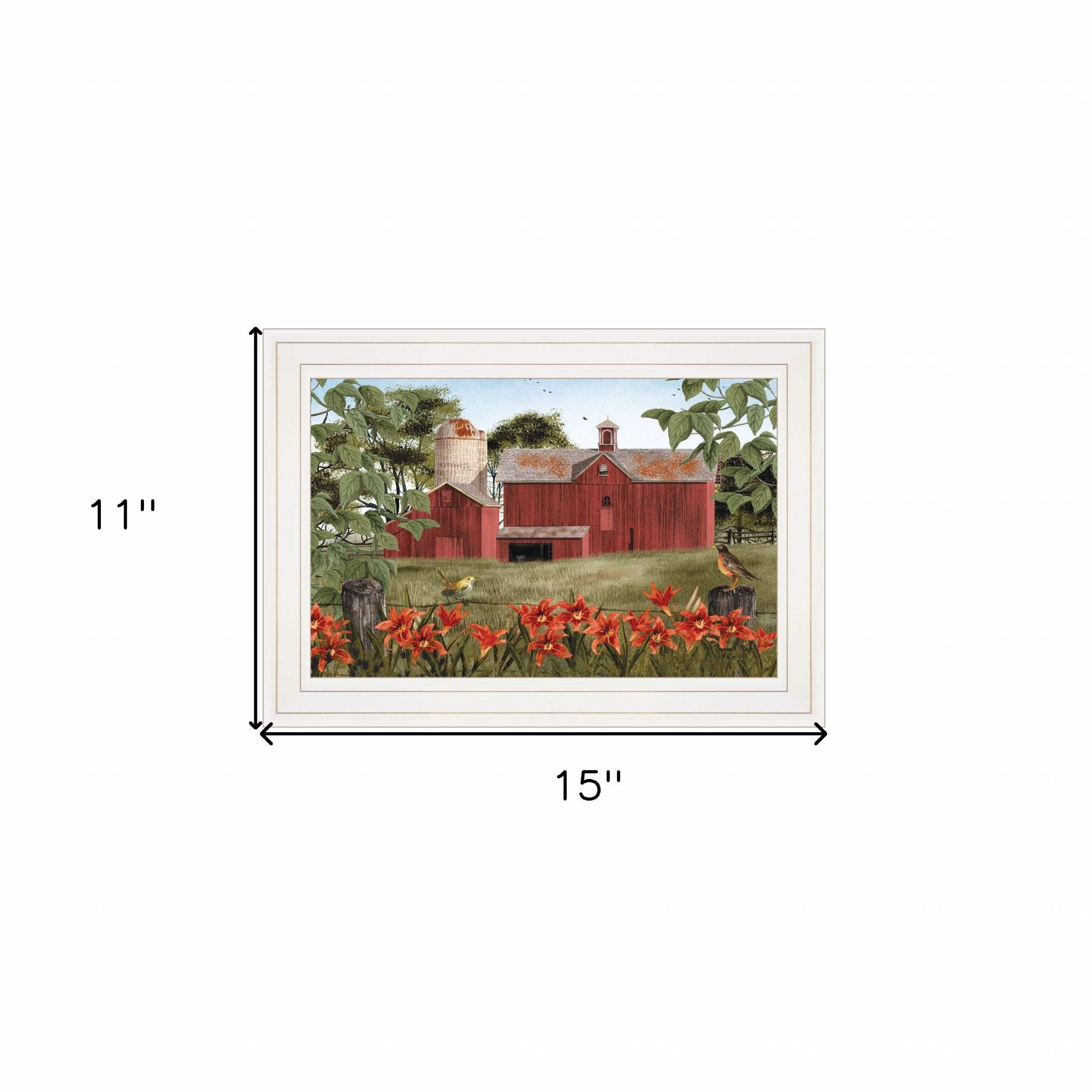 Summer Days 1 White Framed Print Wall Art - Homeroots - Flyclothing LLC