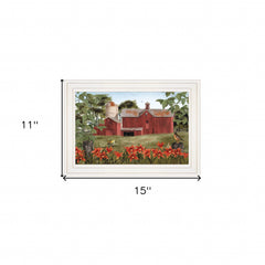 Summer Days 1 White Framed Print Wall Art