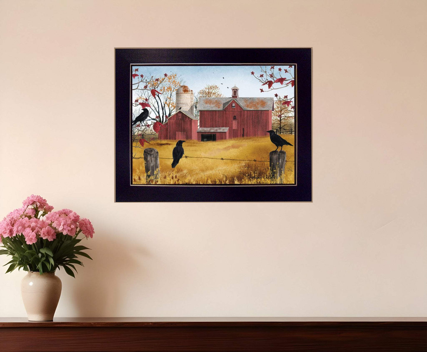Autumn Gold 3 Black Framed Print Wall Art - Homeroots - Flyclothing LLC