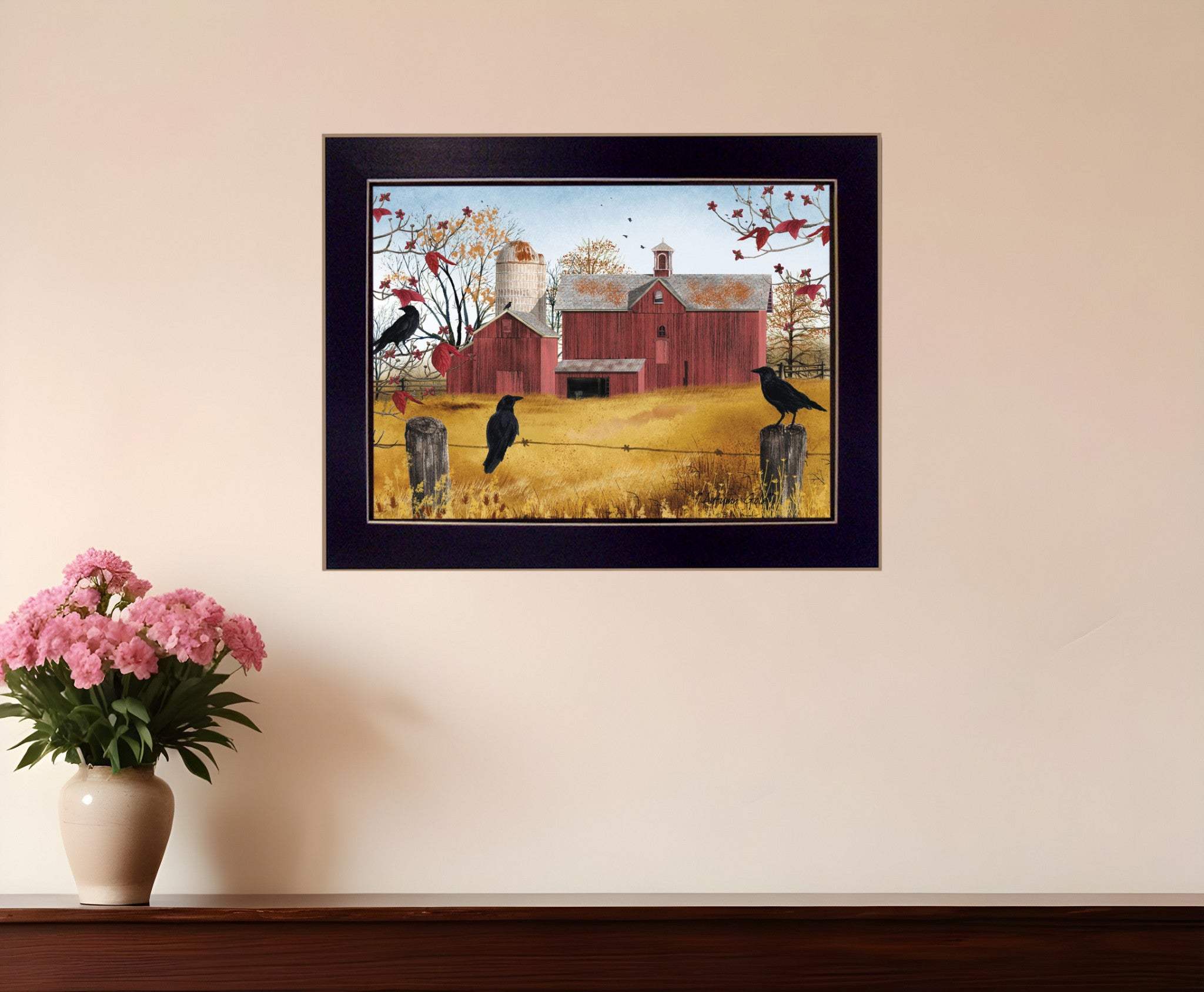 Autumn Gold 3 Black Framed Print Wall Art - Homeroots - Flyclothing LLC