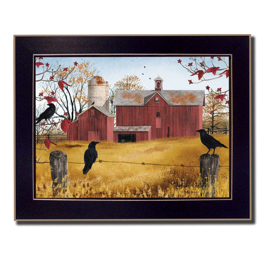 Autumn Gold 5 Black Framed Print Wall Art - Homeroots