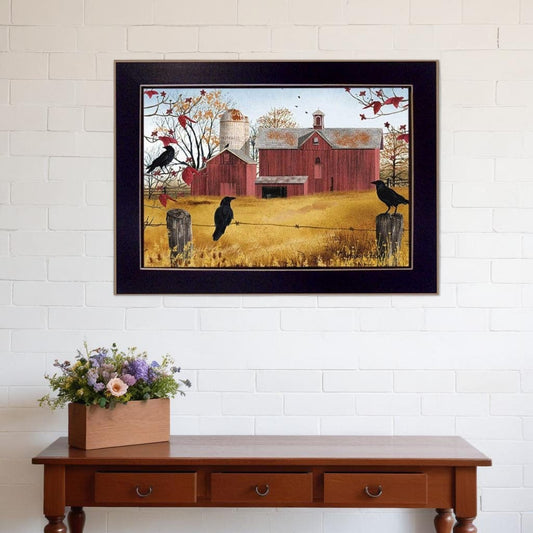 Autumn Gold 5 Black Framed Print Wall Art - Homeroots