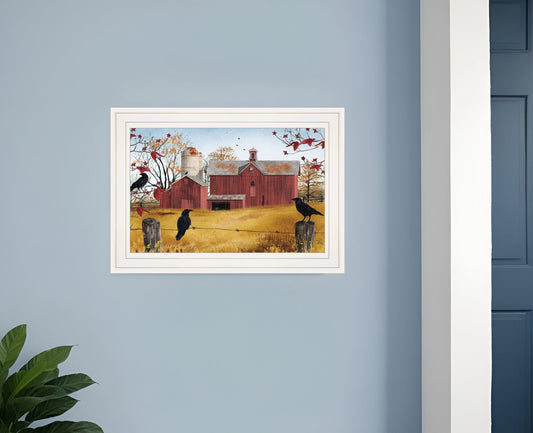 Autumn Gold 1 White Framed Print Wall Art - Homeroots