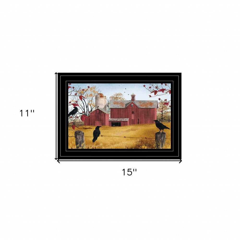 Autumn Gold 2 Black Framed Print Wall Art - Homeroots - Flyclothing LLC