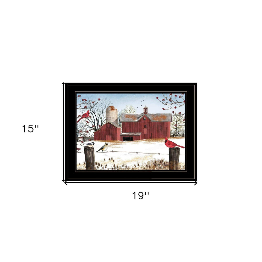 Winter Friends 3 Black Framed Print Wall Art - Homeroots - Flyclothing LLC
