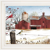 Winter Friends 1 White Framed Print Wall Art - Homeroots
