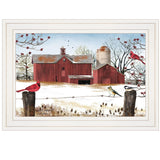 Winter Friends 1 White Framed Print Wall Art - Homeroots
