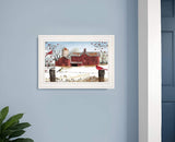 Winter Friends 1 White Framed Print Wall Art - Homeroots - Flyclothing LLC