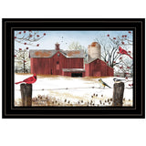 Winter Days Black Framed Print Wall Art - Homeroots